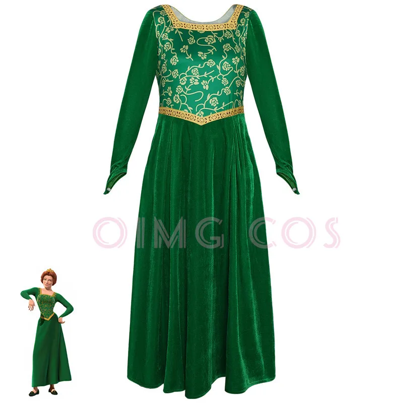 Anime Cosplay Ladies - 공주 피오나 코스프레 의상 성인 카니발