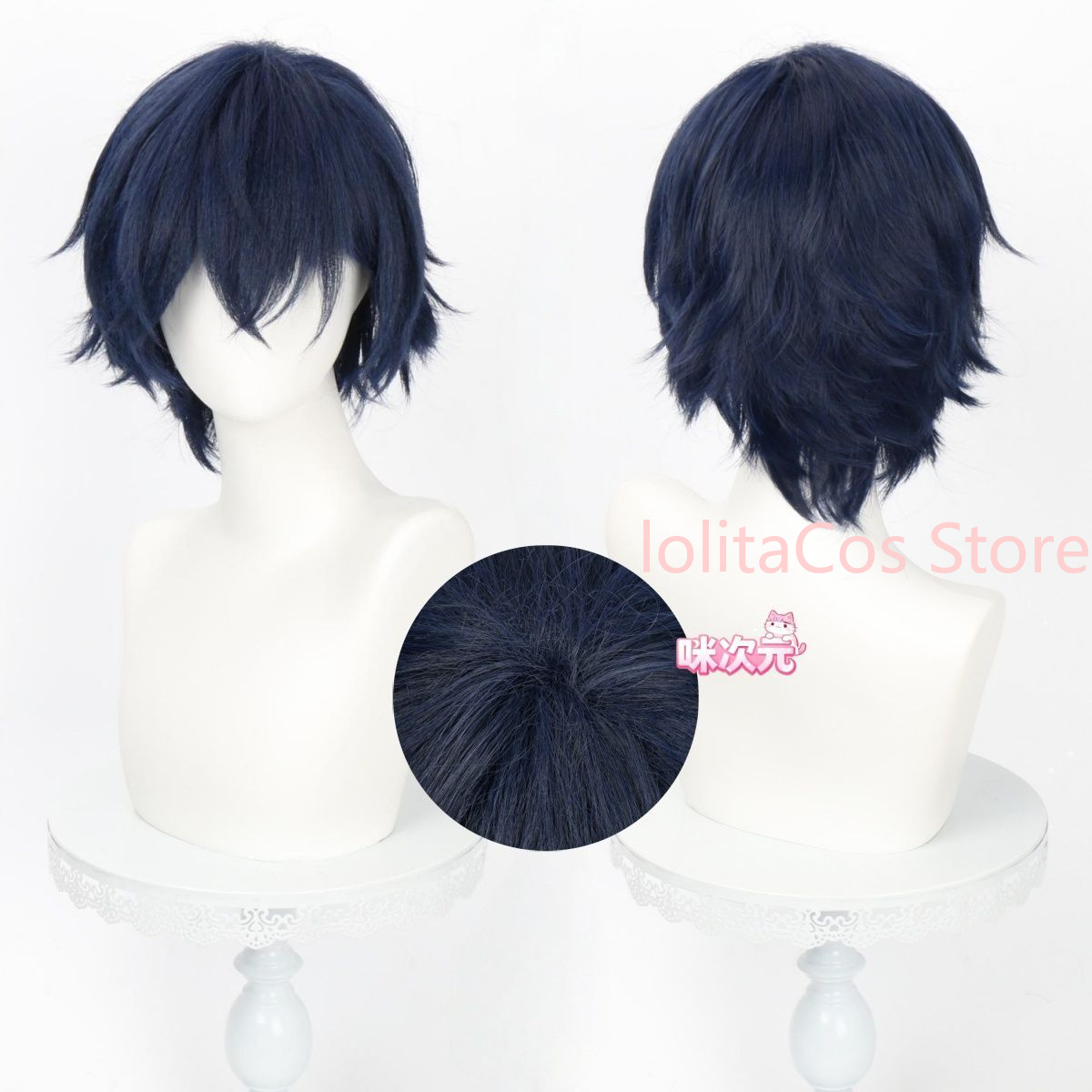 Genshin Impact Valeriy 코스프레 가발 - Anime Cosplay Blue Hair 리뷰 및 가격